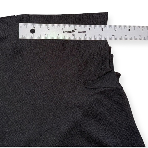 EDDIE BAUER Women's Thistle Textured Short-Sleeve Dress XXL Black - Picture 11 of 13